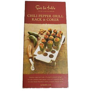 Sur Le Table Chili Pepper Grill Rack & Corer Stainless Steel 18 Holes